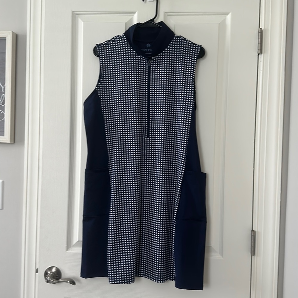 Renwick Navy Gingham Sport Dress